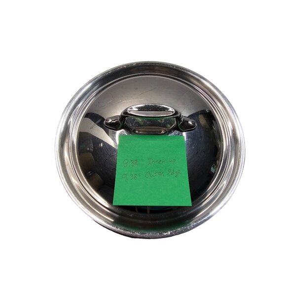 Stainless Steel Cookware Lid 8.38" Inner Lip & 9.38" Outer Edge for Soup Pot - Picture 1 of 7